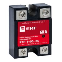 Реле твердотельное EKF PROxima RTP (rtp-1-60-da) однофазное 480 В 60 А тип AC