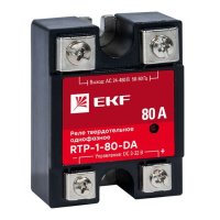 Реле твердотельное EKF PROxima RTP (rtp-1-80-da) однофазное 480 В 80 А тип AC