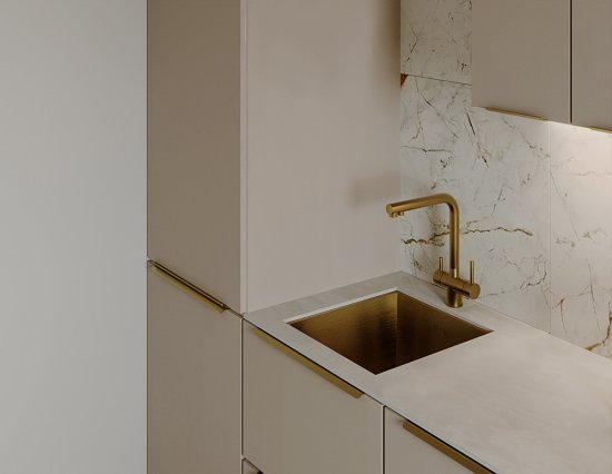 Фасад кухонного шкафа Онега Кашемир 29.7x102.1 см KONSENSA ЛДСП цвет бежевый