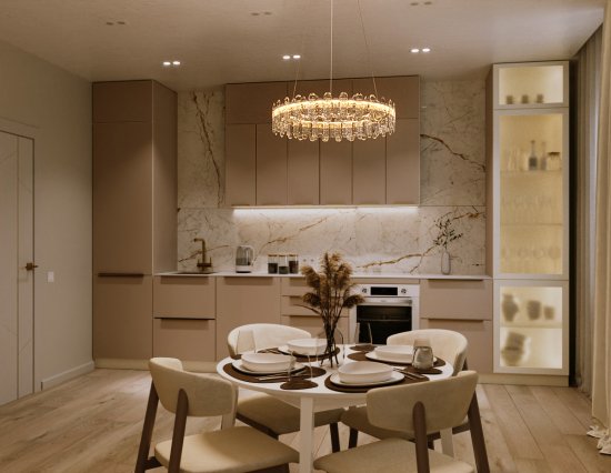 Фасад кухонного шкафа Онега Кашемир 29.7x102.1 см KONSENSA ЛДСП цвет бежевый