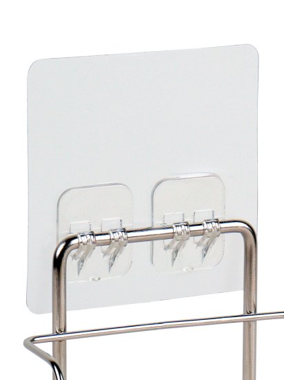 Держатель для фена на липучке Стандарт металлический цвет хром