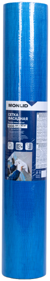 Сетка стеклотканевая фасадная 5x5 мм MONLID 145 г/м² 1x50 м