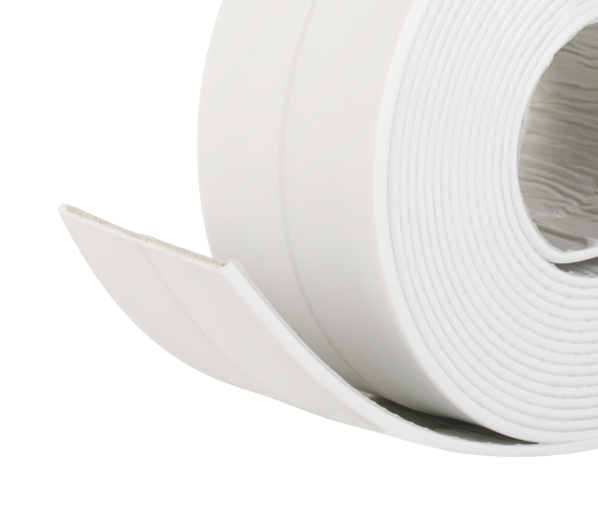 Бордюрная лента для ванной MONLID 38 мм 3.35 м цвет белый