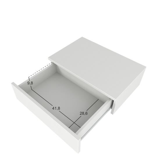 Консоль 50х15.5х33 см ЛДСП цвет белый