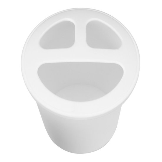 Стакан для ванной Econova Scandi настольный пластик белый (435240616)