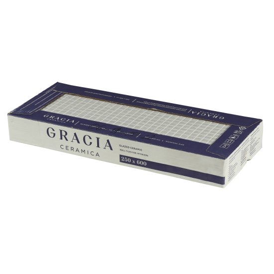 Плитка облицовочная Gracia Ceramica Supreme мозаика серая 600x250x9 мм (8 шт.=1,2 кв.м)