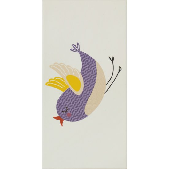 Плитка декор Нефрит Kids Sky белая 400x1000x8 мм (5 шт. в комплекте)