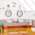 Плитка декор Нефрит Kids Sky белая 400x1000x8 мм (5 шт. в комплекте)