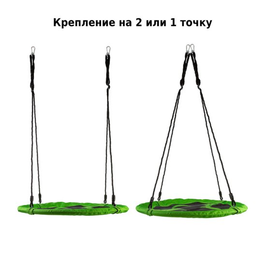 Садовые качели Green Glade черно-зеленые 1х1 м (K-060)