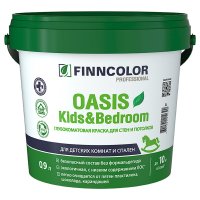 Краска моющаяся Finncolor Oasis Kids&Bedroom глубокоматовая база C бесцветная 0,9л