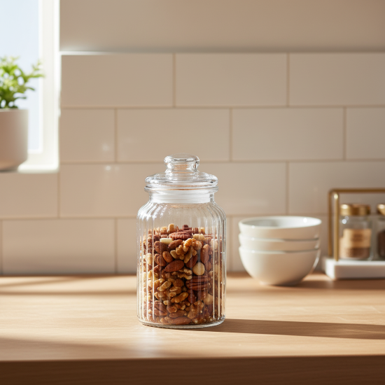 Банка для сыпучих продуктов Vidage 1.2 л стекло цвет прозрачный