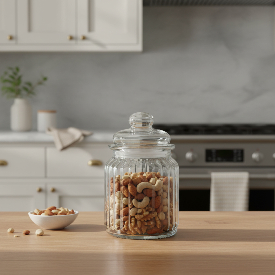 Банка для сыпучих продуктов Vidage 0.3 л стекло цвет прозрачный