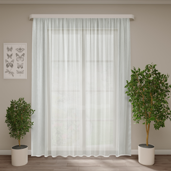 Тюль на ленте Kreaforta Softy 300x260 см цвет кремовый