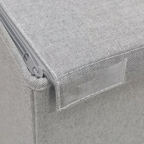 Коробка для хранения с крышкой KONSENSA 34.5x51.5x29 см полиэстер цвет серый