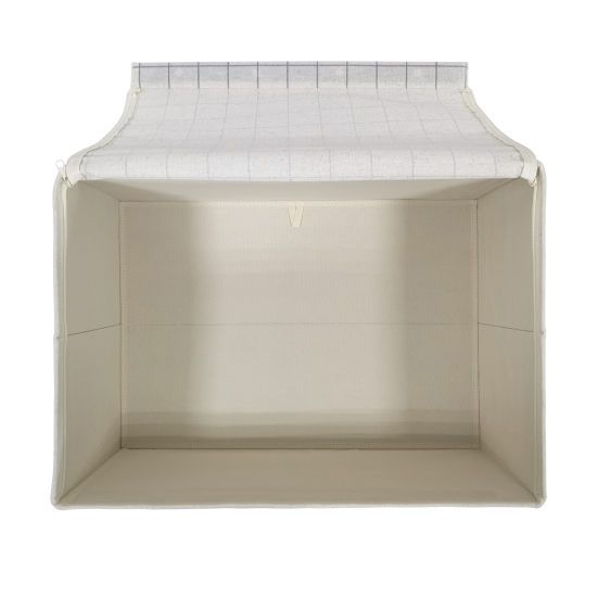 Коробка для хранения с крышкой KONSENSA 54.5x38.5x29 см полиэстер цвет разноцветный