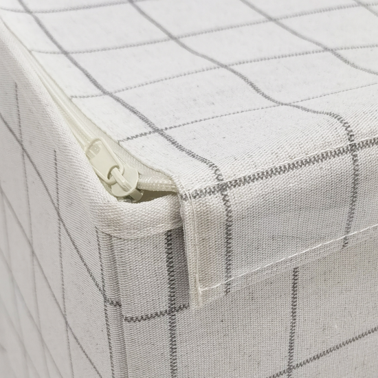 Коробка для хранения с крышкой KONSENSA 54.5x38.5x29 см полиэстер цвет разноцветный