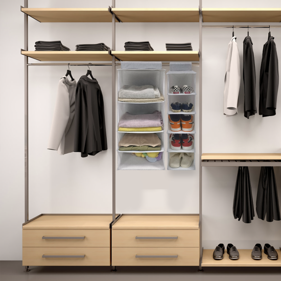 Органайзер подвесной KONSENSA 5 отделений 20.7x39.5x90 см нетканный материал цвет разноцветный