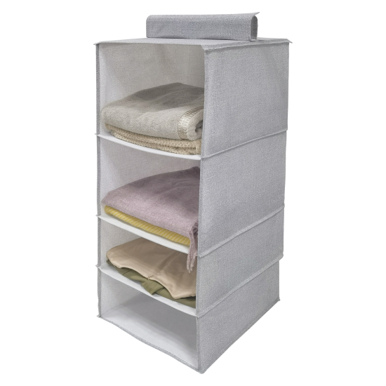 Органайзер подвесной KONSENSA 4 отделения 36.5x39.5x90 см нетканный материал цвет разноцветный