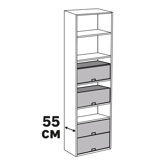 Коробка для хранения с крышкой KONSENSA 54.5x51.5x29 см полиэстер цвет разноцветный