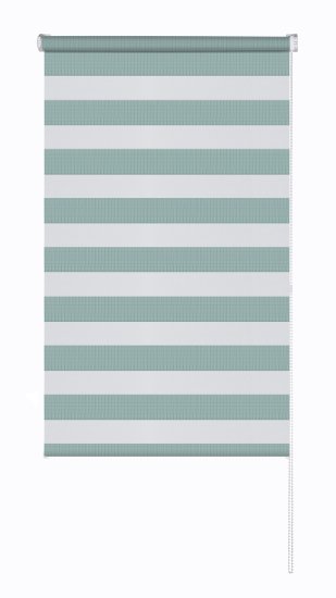 Штора рулонная день-ночь Петер 55x160 см бирюзовая