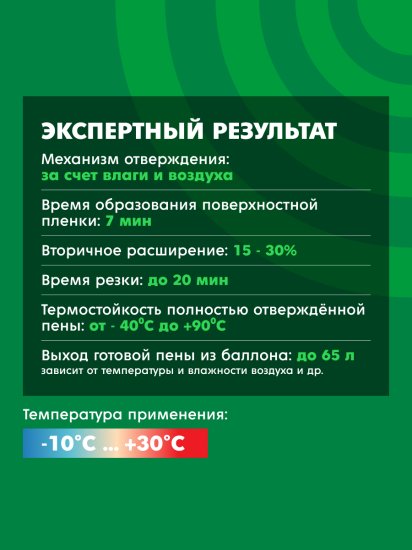 Клей-пена профессиональная Макрофлекс выход пены 65 л всесезонная 850 мл