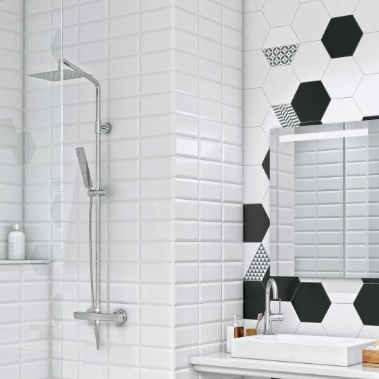 Плитка настенная Kreaforta Руасси 9.9x20 см 0.792 м² матовая цвет белый