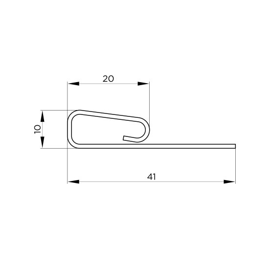 Планка финишная для фасадных панелей MONLID цвет бежевый