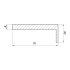 Наличник ПТА телескопический 2450x70x8 мм полипропилен цвет аляска (5 шт.)
