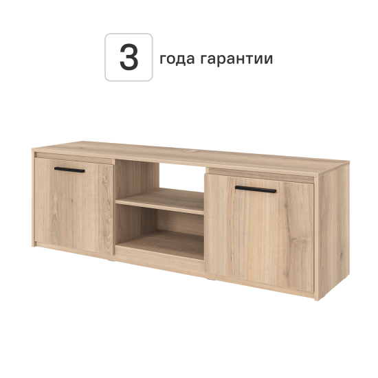 Тумба под телевизор Лион 150x50x41.6 см ЛДСП цвет дуб комано