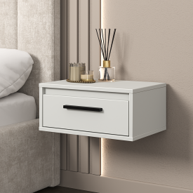 Тумба прикроватная подвесная Лион 45х20х30 см ЛДСП цвет белый