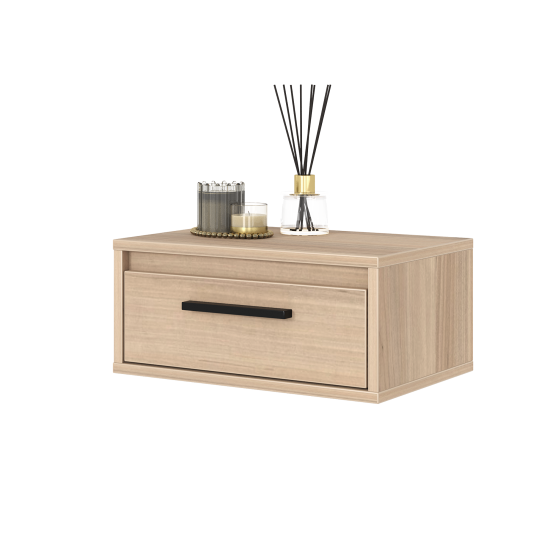 Тумба прикроватная подвесная Лион 45х20х30 см ЛДСП цвет дуб комано