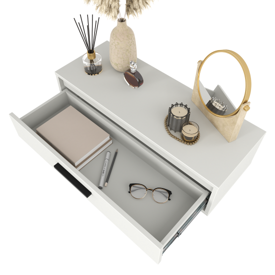 Консоль Лион 80х20х30 см ЛДСП цвет белый