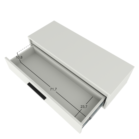 Консоль Лион 80х20х30 см ЛДСП цвет белый