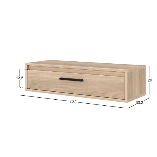 Консоль Лион 80х20х30 см ЛДСП цвет дуб комано