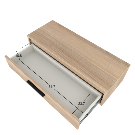 Консоль Лион 80х20х30 см ЛДСП цвет дуб комано