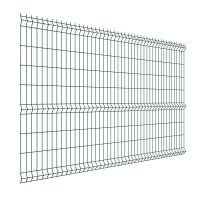 Секция заборная 3D Medium 1730х2500 мм d4 мм ячейка 55х200 мм зеленая RAL 6005 Grand Line
