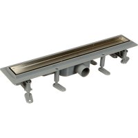 Лоток душевой Terma Light Стайл с комбинированным затвором 500х60 мм d40/50 мм решетка из нержавеющей стали (34124)