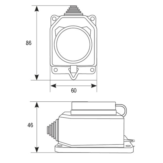 Колодка электрическая 1 розетка UNIVersal 16 А 250 В UNIVersal с заглушкой компакт оранжевая (3037)