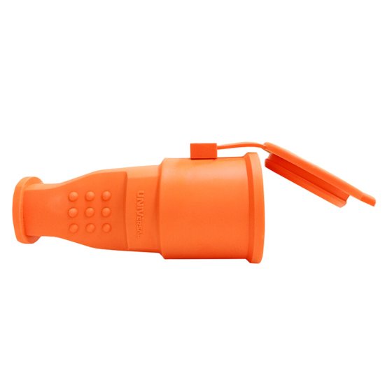 Розетка UNIVersal 16 А 250 В UNIVersal с заглушкой оранжевая (3038)