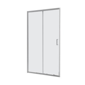 Душевая дверь раздвижная стекло прозрачное BelBagno Uno 125х185 см профиль хром (UNO-BF-1-125-C-Cr)