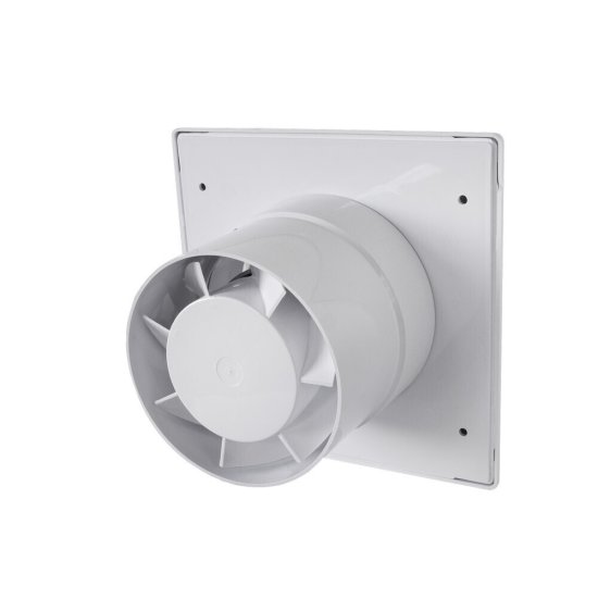 Вентилятор осевой Эвент К с антимоскитной сеткой 160х160 мм d100 мм белый