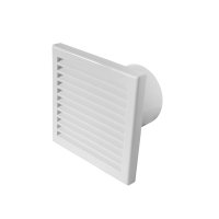 Вентилятор осевой Эвент В с антимоскитной сеткой 160х160 мм d100 мм белый