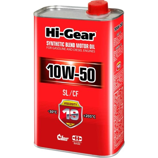 Полусинтетическое моторное масло Hi-Gear 10W-50 SL/CF