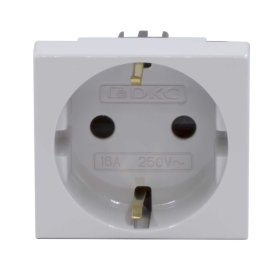 Розетка для кабель-канала DKC Viva серая со шторками 2 модуля (45025DIY)