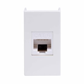 Розетка для кабель-канала компьютерная DKC Viva белая RJ45 1 модуль (45058)