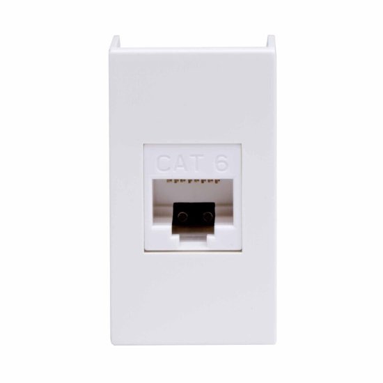Розетка для кабель-канала компьютерная DKC Viva белая RJ45 2 модуля (45058)