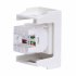 Розетка для кабель-канала компьютерная DKC Viva белая RJ45 2 модуля (45058)
