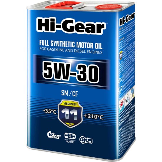 Синтетическое моторное масло Hi-Gear 5W-30 SM/CF