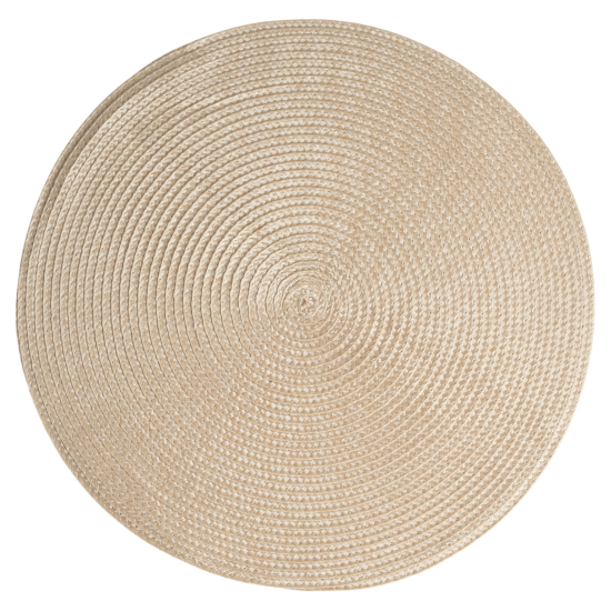 Салфетка под столовые приборы Vidage ø35 см круглая полипропилен цвет солома