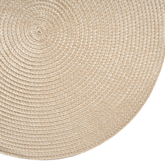 Салфетка под столовые приборы Vidage ø35 см круглая полипропилен цвет солома